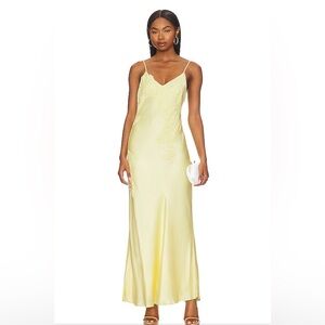Bardot Avoco Lace Detail Midi Dress in Canary Yellow